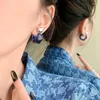 Hoop oorbellen Korea Acryl Geometrische C-vormige Clear Resin Trends for Women Girls Girls Onregelmatige Partij sieraden geschenken