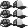 Kapity kulowe 10 szt. Sublimowana czapka baseballowa Summer Sun Hat for Men DIY Puste Sublimation Hats Toddler Trucker Prostokąt na zewnątrz