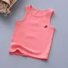 V-Tree Boys T-shirt Cotton Girls Tops Colored Kids Rouphe Modelo Baby Camisole Criança Singlets Singlets de Crianças Livra L2405