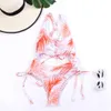 2024 Flower One Piece Swimsuit Dames Swimwear Monokini Bodysuit Cut Out Out Swim Bathing Suit Criss Cross Beach Drag Summer