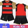 2024 Peluche Caligari Kids Kit Soccer Jerseys Lopez Dani Lopez Diego Furby Corona L.Jackson Home Football Shirts Child Kort ärmuniformer