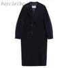 معطف الخندق في منتصف الطول للسيدات Maxmaras Wool Blend Coat Italian Brand Women Luxury Coat عالي الجودة Cashmere Coat Ul3x