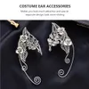 Elf Ear Cuffs Elven Earrings Hollowed Aluminum Ear Clip Wedding Accessories Cosplay Fairy Eardrop for Women Girls Party 240516