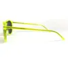Klassische Marke Retro Yoisill Sonnenbrille SL106 Surf 003 Clear Neon Yellow Frames Schwarze Objektive