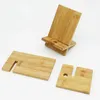 Bamboo Cell Phone Stand for Desk with Charging Hole, Removable Wooden Phone Holder Tablet Stand Wood Desktop Dock Cradle