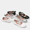 3 tot 12 Gold Baby Christmas Party Performance Ballet Flats Slip On Boat Shoes For Girls Dress Ballerinas Girl Shoe L2405 L2405