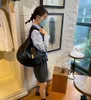 Fashion tas ontwerper grote capaciteit koehide schoudertas polo tas mode dames tas lof onderarm tas