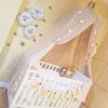Myggnät Hängande tältstjärndekoration Baby Bed Crib Canopy Tulle Gardiner för sovrum Play House Tält för barn Barnrum 240516
