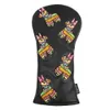 Other Golf Products Black PU leather Mexico Cinco de Mayo Pinata Spur Embroidered Golf Club Head Cover 460cc Drivers Head CoverL2405