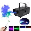 Fog MachineBubble Machine 500W Wireless Control LED Smoke Hine Remote RGB Color Ejector Professional DJ Party Drop Delivery Lights Li Dhyrk