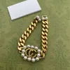 Classic Necklaces Designer new pearl jewelry set gold gift, pearl Pendant Necklaces to send friends Jewelry
