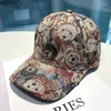 Ball Caps Baseball Cap For Women Kpop Snapback Bear Print Canvas Fashion Peaked Designer Cute Hat Visors Sun Summer Hip Hop