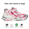 Met boxmerk Banciaga Runner 7.0 7.5 dameshoensjurk Sneakers All Black White Gray Blauw Red Pink Lime Fluo Green Bruine Loafers Multicolor Designer Shoes Trainers