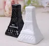 Party Favor 200pcs 100sets/lot Unique Tower Design Ceramic Salt And Pepper Shakers Souvenirs Wedding SN1183