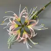 Decoratieve bloemen Mooie Higanbana Flower Branch Silk Fake Artificial Higan For Wedding Home Garden Decor Flores Artificiales