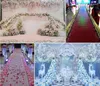 Decoratieve bloemen 100 cm x25 cm Artifical Rose Hydrangea Styles Flower Rows For Wedding Party Arch en T Station Decoration Diy Supplies