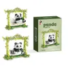 Blokken wltoys 66550 Creatief DIY Evaluatable Animal Cute Mini Chinese stijl Animal Panda Building Block Educatief speelgoed voor jongens en kinderen WX