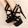 S CM Sandalen Nachtclub 15 Sexy Pole Dancing Heel 6 inch Dancer Stilettos met platform gladiator Sandaalhiel Stiletto 295 D 7410