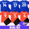 2023 24 Sanderson Kit Kit Soccer Jerseys Dembele Gardner Buchanan Roberts Hogan Pritchard Hall Home Away Short Child Football Shirts