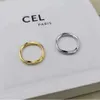 Band Rings New Designer Band Rings Plain Thin Pair Minimalist Ins Design Fashionable Tail Irregular Twist Bague Couple Anello With Box 925