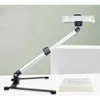 FOTOGRAFIE Einstellbarer Tischstand Set Stativ Top Mini Monopod Phone Clip Füllstativ mit Mobiltelefon für Live-Streaming