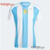 NOUVEAU 2024 2025 Argentine Jerseys Fans Joueurs Version Messis ALLISTER DYBALA DI MARIA MARTINE DE PAUL MARADONNE MEN et FEMMES FOOTBALL