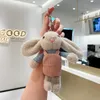 16 cm schattig konijn kawaii pluche poppen hanger speelgoed speelgoed creatieve mini rugzak decoratieve sleutelhanger kerstcadeaus voor vrienden 100