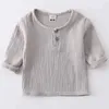 Polos Baby Organic Cotton T-shirts Noworodek i maluch chłopców Top swobodna wiosna/lato urocza miękka sukienka 0-6 rok miękka T-shirtl2405