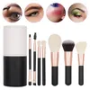 Makeup Brushes Travel Brush Set 7 PCS Portable Cosmetic With Case Small Soft Borst Make Up for Foundation