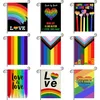 Pride Garden Flag Rainbow LGBT Gay Pride Flag Dubbele Zijdige vlaggen 12 x 18 inch voor LGBTQ Outdoor Decoratie