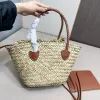 2024 Nouveau sac fourre-tout Miui Sac de paille Femmes Sac à bandoulière Crossbody Sacs Food Panier de nourriture Sacs de luxe sac à main