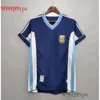 Retro 1986 Argentine Soccer Jersey Maradona Caniggia 1978 1996 Shirt Football Batistuta 1998 Riquelme 2006 1994 Ortega Crespo 2014