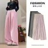Projektant Flear Pantsyamamoto Pants Womens Summer 2024 NOWOŚĆ Zniszczające plisowane leniwe spodnie swobodne luźne wysokie paliwa szerokokątne spodni pamiątkowe cienkie ioaf
