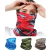 Arctic Cool Face Mask Gaiter fietsen sjaals Summer Bandana Magic sjaal racen zonnebrand Maskers Mens dames sporthoofdbanden Solid Color Camo