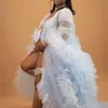 Nouvelle grossesse Photographie Robe Backless Maternity Shoot Robes Cloak Maxi Robe pour femmes enceintes