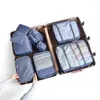 Storage Bags Suit Unisex Travel Organizer Suitcase Packing Set Cases Portable Luggage Clothes Shoes Tidy Pouch