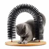 Gatto arco di giocattolo da sé coccole Feline con una spazzola di sfregamento da toelettatura con giocattolo di graffio per gatti giocattoli interattivi