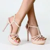 12 Sandaler High Cm Super Heel Shoes Women Gladiator Woman Heels Platform Pumpar Party Size 35 - 41 855 S 341 3 49 S D D987 987
