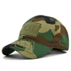 Basker vandringslock utomhusjakt cap taktisk justerbar sport snapback rand kamouflage hatt militär armé camo unisex