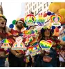 3 dagen levering LGBT Rainbow Festival Decoratie 8 stks/set banner vlaggen papier hanger regenboog feest decoratie liefde pull vlag regenboog liefde creatieve hanger