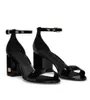 Top Luxury Women Keira Baroche Sandals Shoe Shoes Plaque Leather Leather Nude Black Black Nude Block Lady Dress Gladiator Sandalias EU35-43