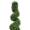 Decoratieve bloemen HXGYZP 122cm kunstmatige spiraalvormige boomplant eucalyptus blad topiary bonsai courtyard planten home decoratie tuin veranda veranda