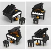 Blocks MOC Music Instruments Building Block Music Series ABS Plastic Mini Piano Guitar DIY Assembly Building Block Childrens Education Toys WX