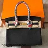 30 Platinum Handbag Designer Samma väska 30Togo Top Layer Cowhide Portable Leather Women's Brides Handmade 2BTB
