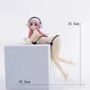 アクションおもちゃのフィギュアピンクヘアガール12cm PVCアクションフィギュア水着モデル日本のアニメフィギュア漫画図