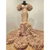 Vestidos de baile de alta fenda Ruffles Maternity Receds para sessão de fotos para mulheres grávidas Mermaid Vestes Personalize