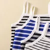 Children's for Summer Kids Crop Top Stripe Underwear Girls Singlet Baby Tank Tops Toddler Camisoles Clothing L2405