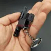 1:3 G17 Metal Toy Gun Model Alloy Mini Keychain Shell Ejection Pistol Fidgets Toy Look Real Impressive Collection Gifts for Boy Adult Portable Luxury Birthday Gift