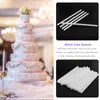 Baking Moulds 50 Pieces Plastic White Cake Dowel Rods For Tiered Construction And Stacking