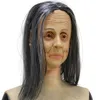 Halloween Horror Hair Witch Head Conjunto de Máscara Cabeça Man Assombrada Casa Secreta Escape Scary Scery Dress Up adereços